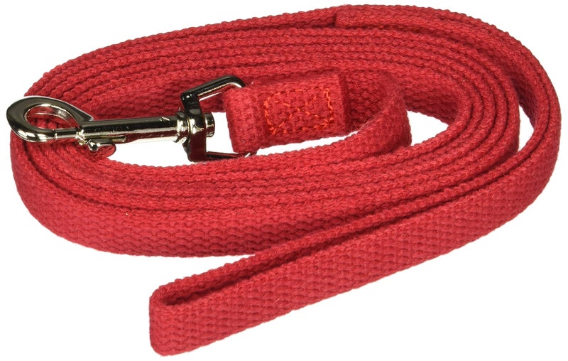 OmniPet Cotton Dog Training Lead for Dogs, 6', Red